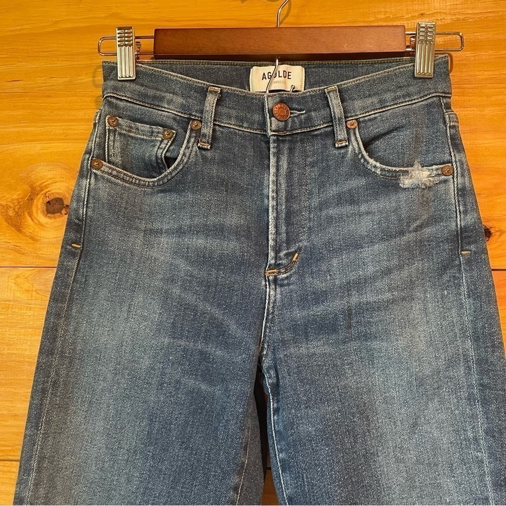 Agolde Sophie Mid Rise Ankle Skinny Jeans in Tame 25 - Picture 4 of 10